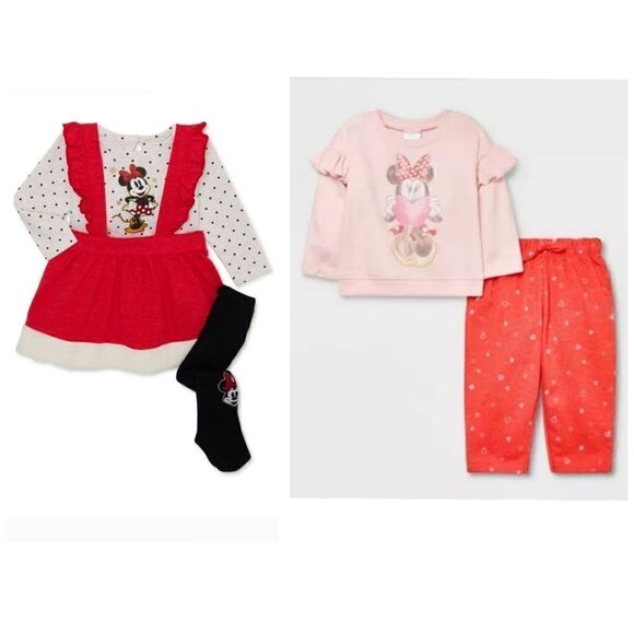 Nwt Disney Minnie Mouse Girls Clothes Bundle - Picture 1 of 7